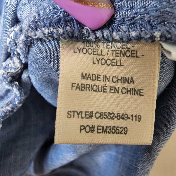 Cloth & Stone Chambray Shirt Dress Size Small - Picture 2 of 6